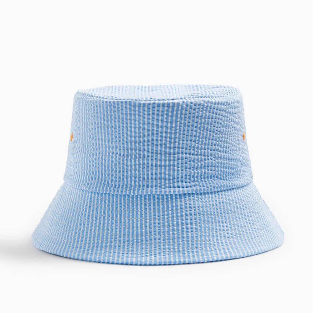 Zara Seersucker Bucket Hat